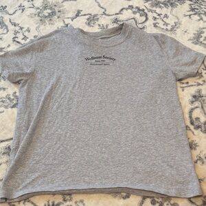 H&M Heather Gray Wellness Tee